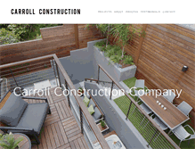 Tablet Screenshot of carrollconstruction.net